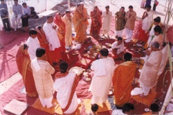 Havan and Puja on Opening Day by Trustees & Devotees