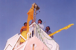 Flag over the temple